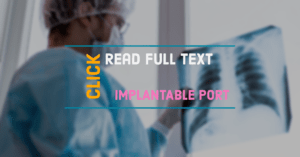 Upper arm port associated infections study - Full Text 28 iv port