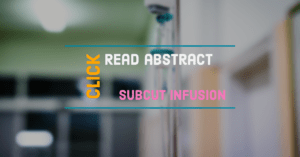 Short subcutaneous infusion in palliative medicine 9 subcut